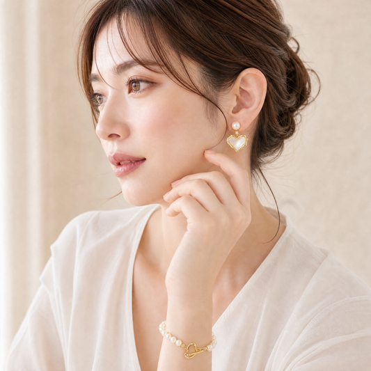 Heart Pearl Jewelry Set|ハート パール ジュエリーセット