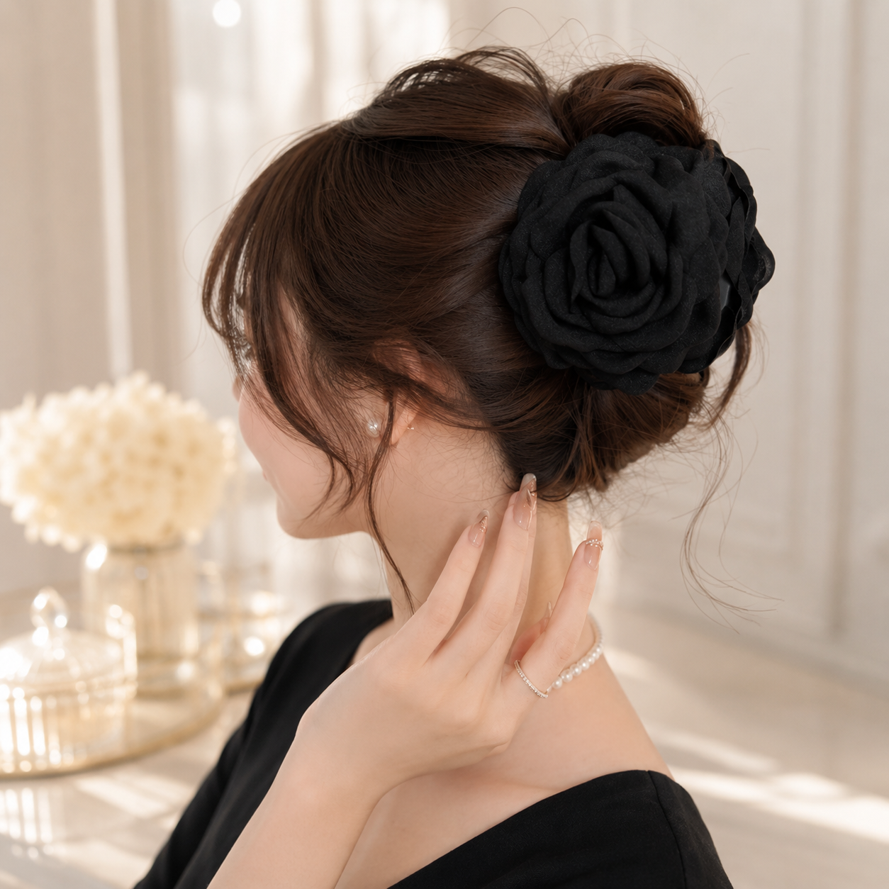 THE ROSA ヘアクリップ｜ローズモチーフ