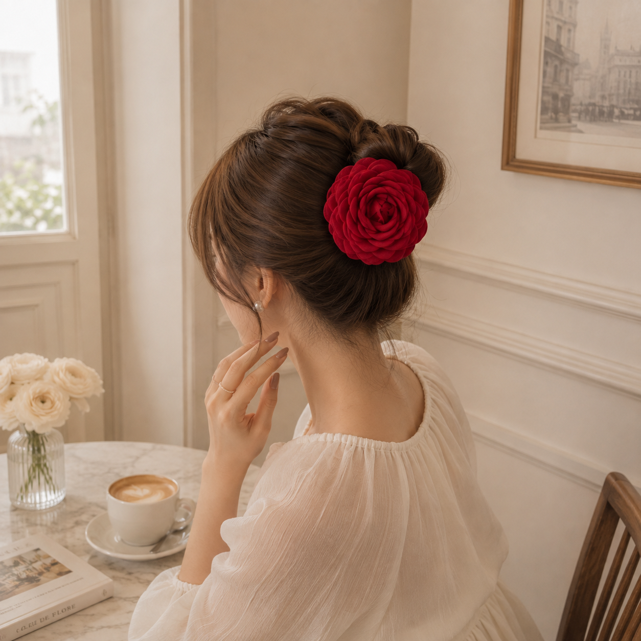 THE ROSA ヘアクリップ｜ローズモチーフ