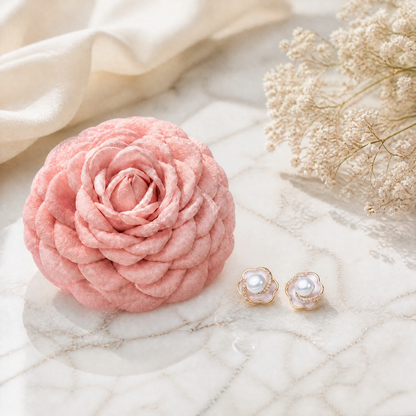 【数量限定セット】THE ROSA Pearl Gift Set｜ローズ ヘアクリップ＆パールピアス