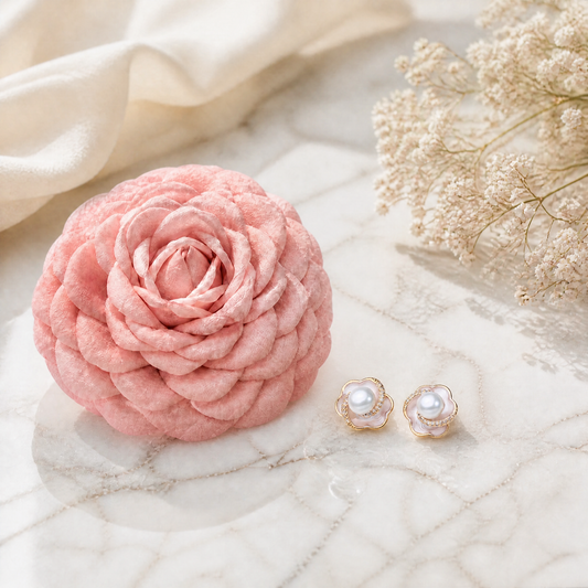 【数量限定セット】THE ROSA Pearl Gift Set｜ローズ ヘアクリップ＆パールピアス